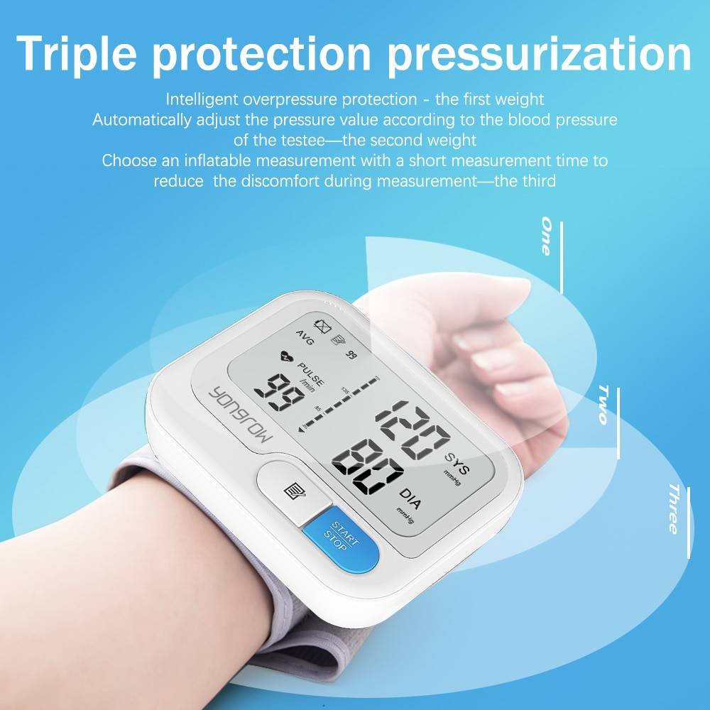 Automatic Digital Wrist Blood Pressure Monitor Health & Beauty 1ef722433d607dd9d2b8b7: Outside US