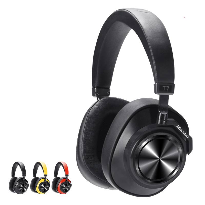 Active Noise Cancelling Bluetooth Headphones Gadgets & Electronics color: Black|Red|T7Plus SD card slot|Yellow