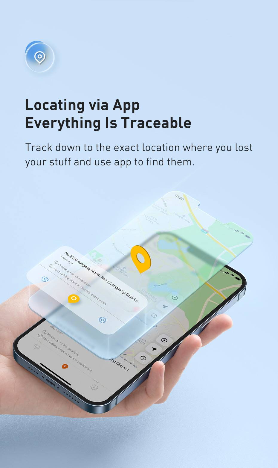 Anti-Lost Wireless Smart Tracker GPS Tag Finder Alaram