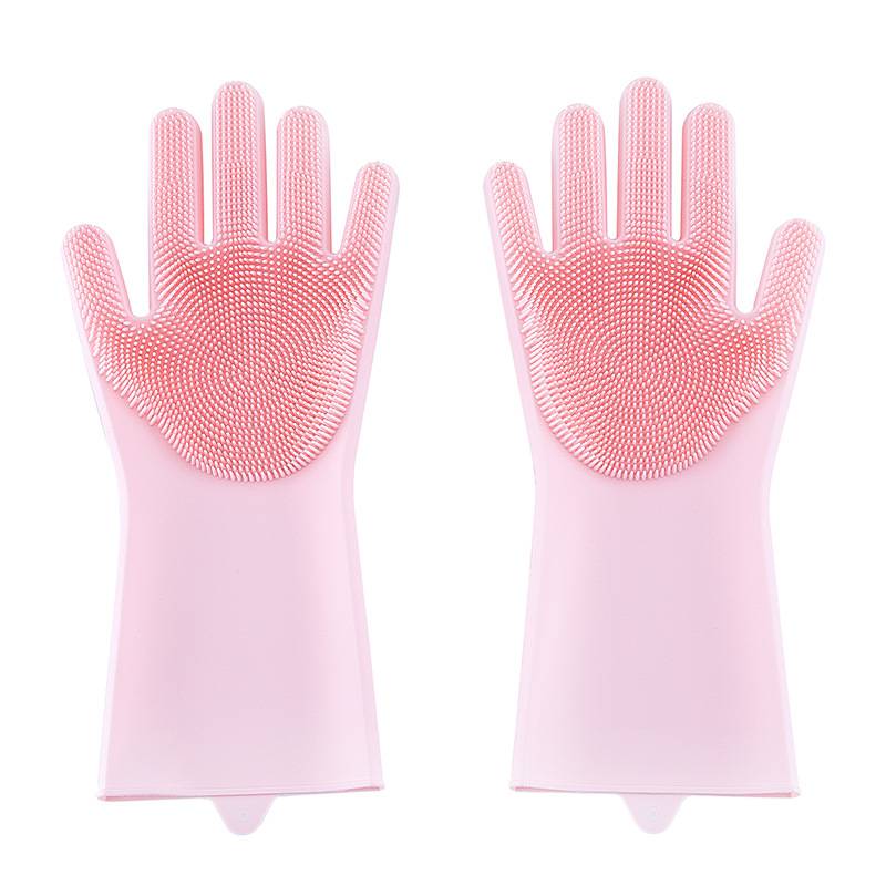 Dishwashing Hand Protect Gloves Magic Silicone Cleaning Tool Home Appliances Kitchen Appliances Other Appliances color: Blue|light pink|Purple