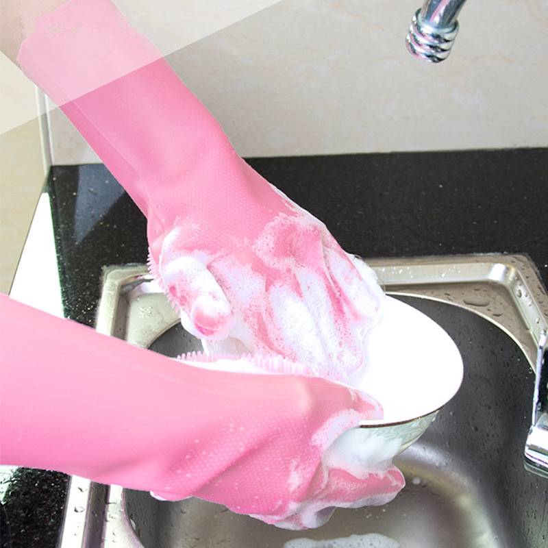 Dishwashing Hand Protect Gloves Magic Silicone Cleaning Tool