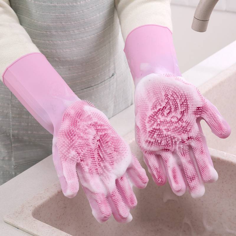 Dishwashing Hand Protect Gloves Magic Silicone Cleaning Tool