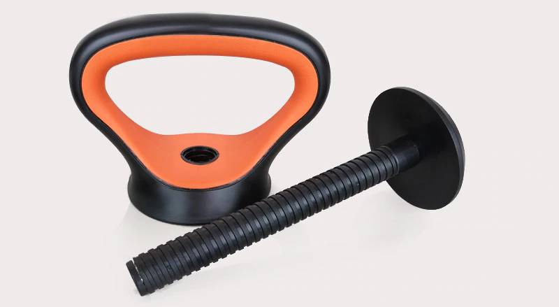 Gym Adjustable Kettlebell Handle with Weight Plates