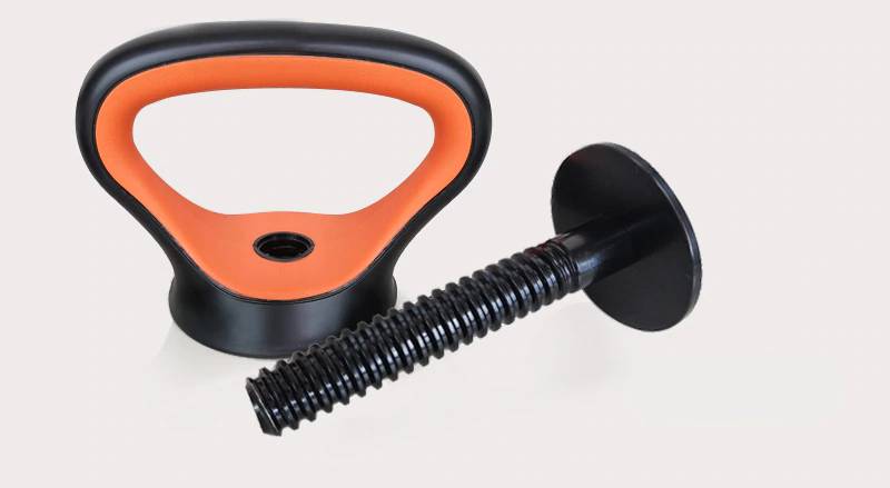 Gym Adjustable Kettlebell Handle with Weight Plates