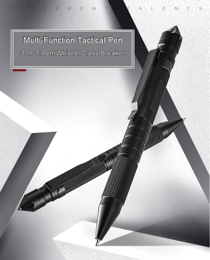 High-Quality 3in1 Tactical Pen Self Defense Emergency Tool