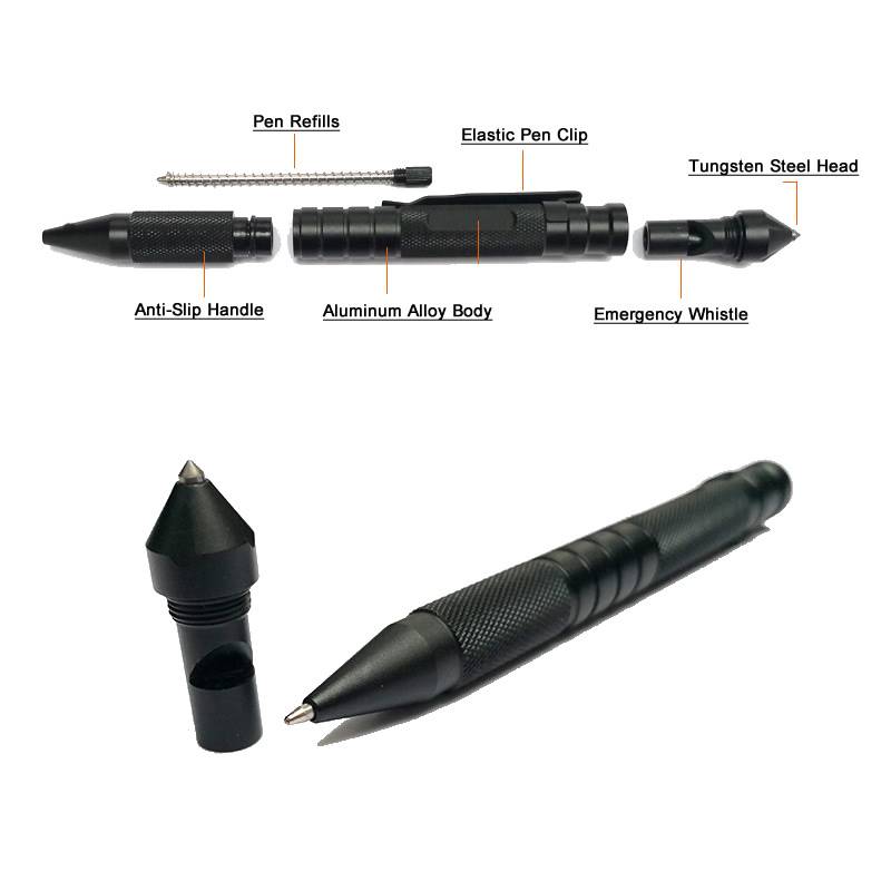 High-Quality 3in1 Tactical Pen Self Defense Emergency Tool