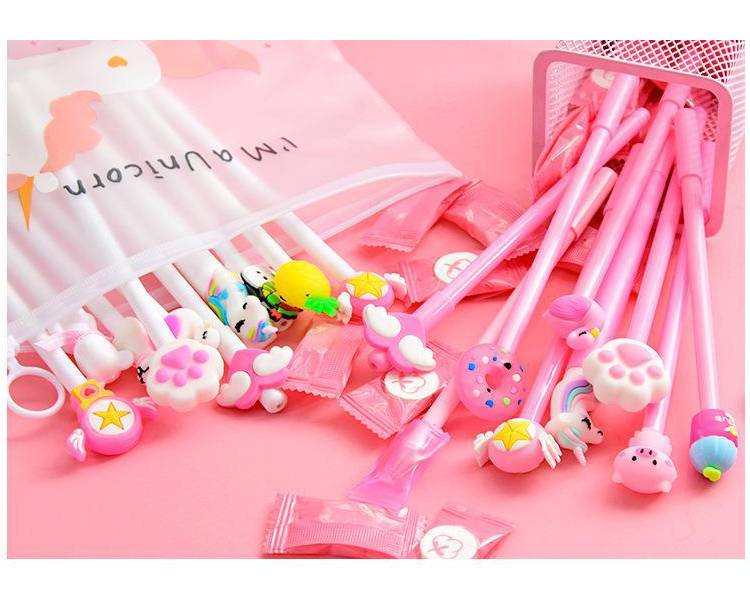 Kawaii Bright Gel Pens 10 pcs Set