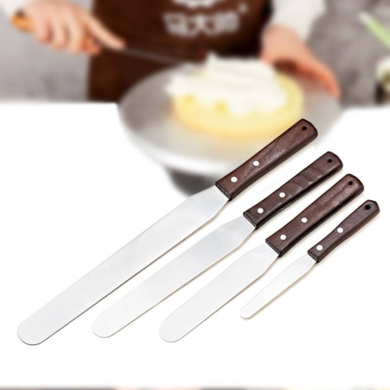 Knife Spatula Wood Handle Cream Spread Smooth