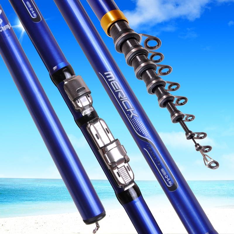 Long Carbon Fiber Spinning Fishing Rod Sports & Outdoors length: 3.6 m|4.5 m|5.4 m|6.3 m