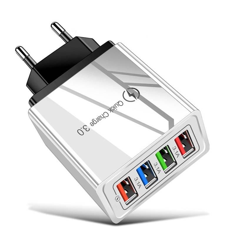 Fast USB Wall Charger Portable Multi Port Phone Adapter Uncategorized plug-type: EU|US