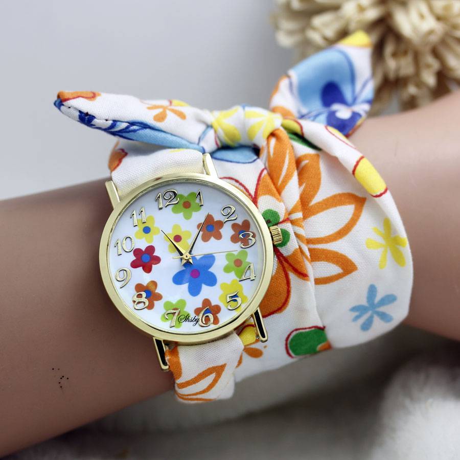 Flower Cloth Ladies Wristwatch Women Fashion Dress Watch Jewelry & Watches color: ks01 watch|ks02 watch|ks03 watch|ks04 watch|ks05 watch|ks06 watch|ks07 watch|ks08 watch|ks09 watch|ks10 watch|ks11 watch|ks12 watch|ks13 watch