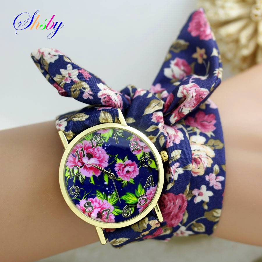 Flower Cloth Ladies Wristwatch Women Fashion Dress Watch Jewelry & Watches color: ks01 watch|ks02 watch|ks03 watch|ks04 watch|ks05 watch|ks06 watch|ks07 watch|ks08 watch|ks09 watch|ks10 watch|ks11 watch|ks12 watch|ks13 watch