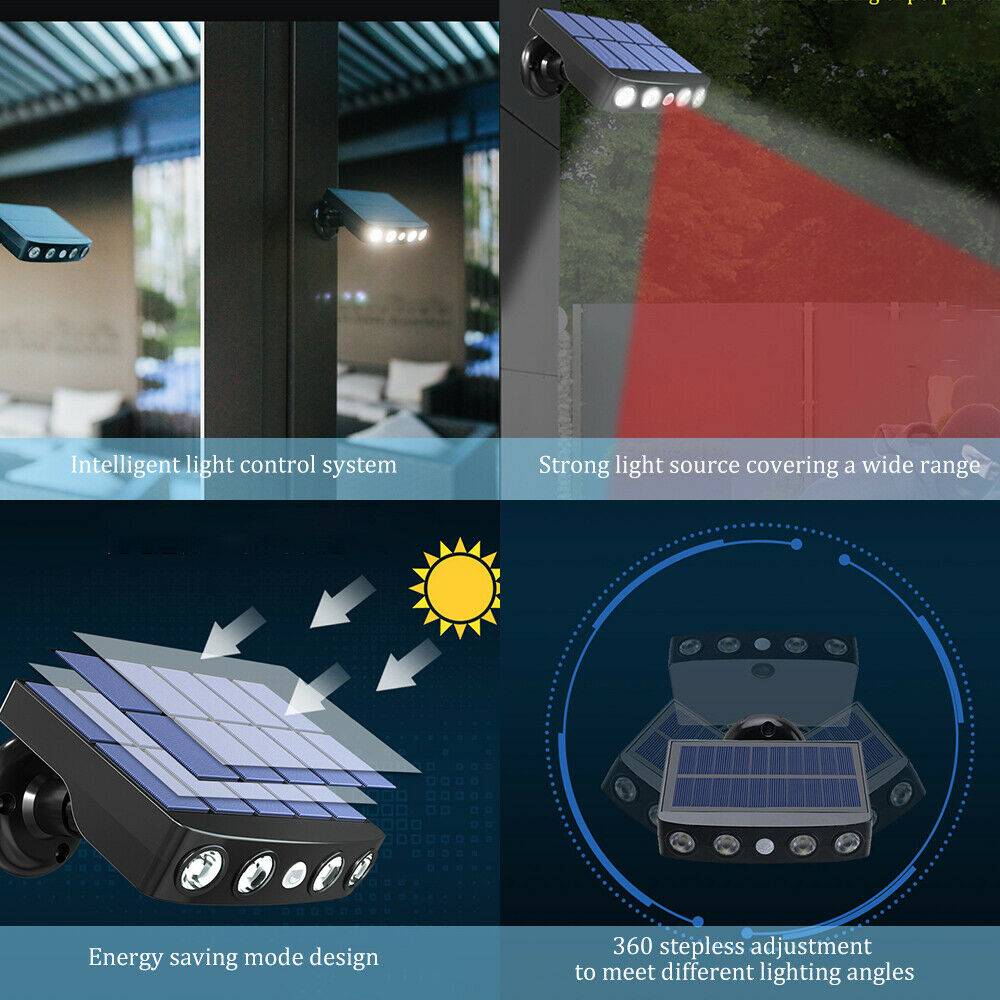 Outdoor Solar LED Streetlamp Motion Sensor Waterproof Wall Lamp