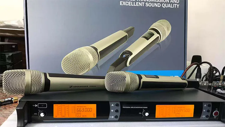 Original Sennheiser Wireless Microphone SKM9000 2 Channels True Diversity Wireless Performance Karaoke High Quality Microphone