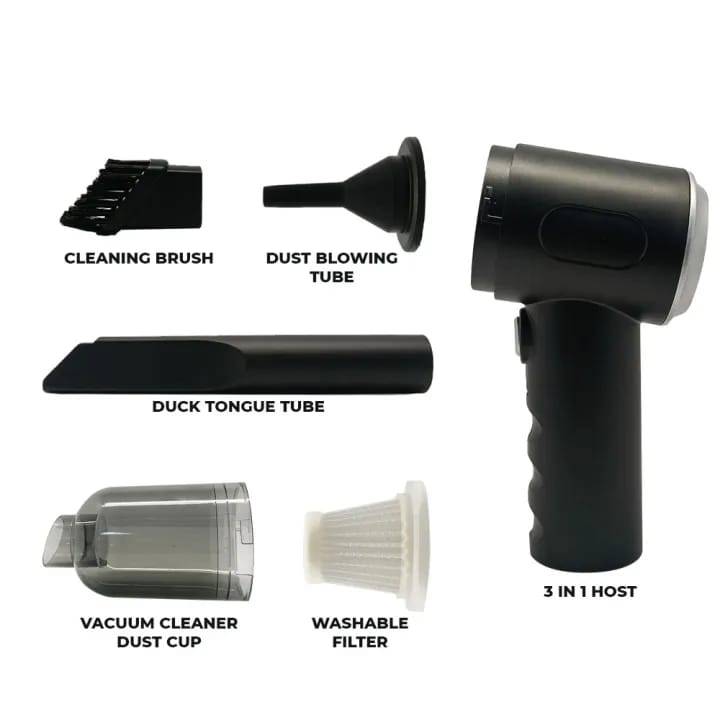 3-in-1 Portable Vacuum Duster Blower 16000Pa 2025 3-in-1 Portable Vacuum Duster Blower 16000Pa 2025 - All parts