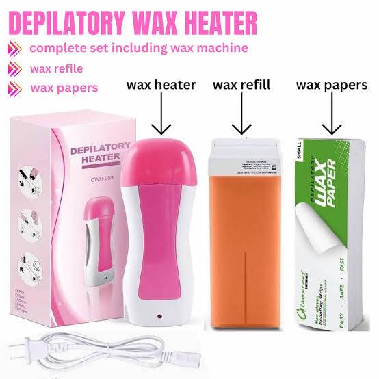 3-in-1 Wax Heater Machine Portable Waxing Kit - Package full view