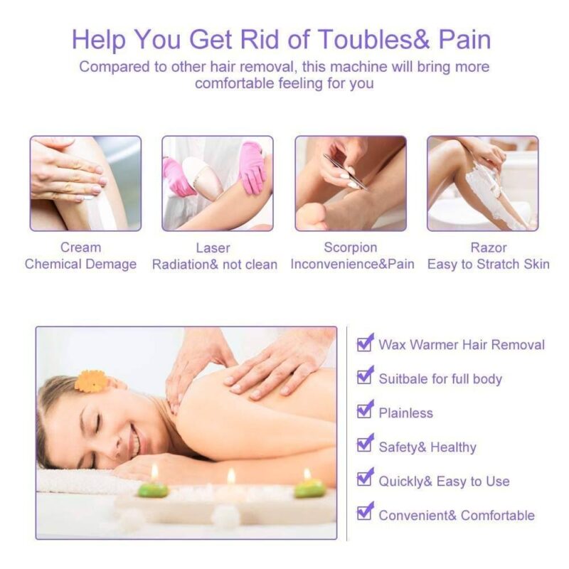 3-in-1 Wax Heater Machine Portable Waxing Kit - With best features