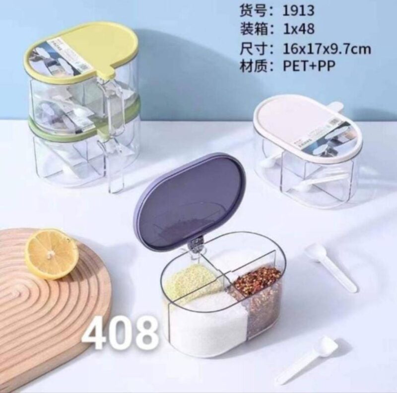 4 Compartments Spice Box Leak-Proof Kitchen Organizer - Size and quality guide