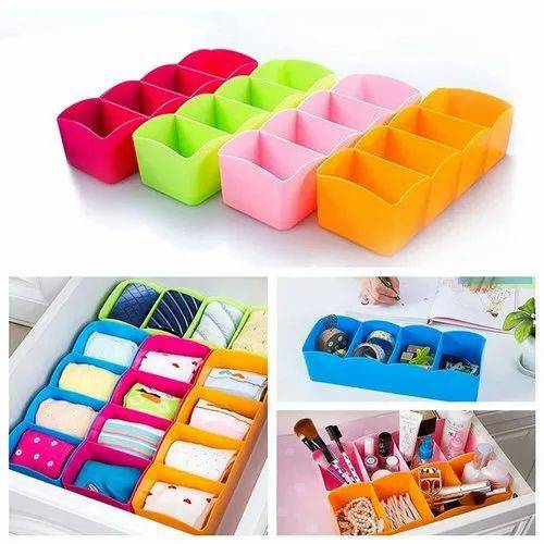 5 Grid Multipurpose Storage Box Slant Organizer - Main view