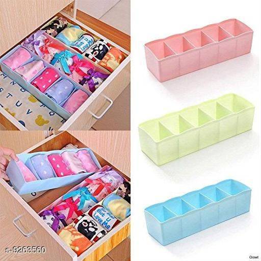 5 Grid Multipurpose Storage Box Slant Organizer - Portable and comfortable