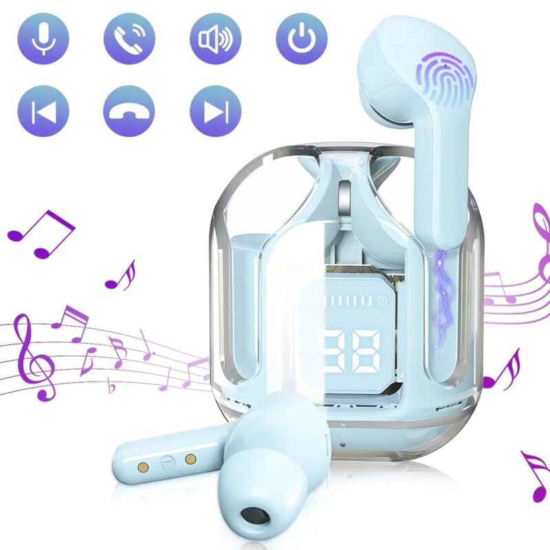 Air31 Wireless Earbuds Transparent Bluetooth 5.3 Bass Air31 Wireless Earbuds Transparent Bluetooth 5.3 Bass - Features and functions