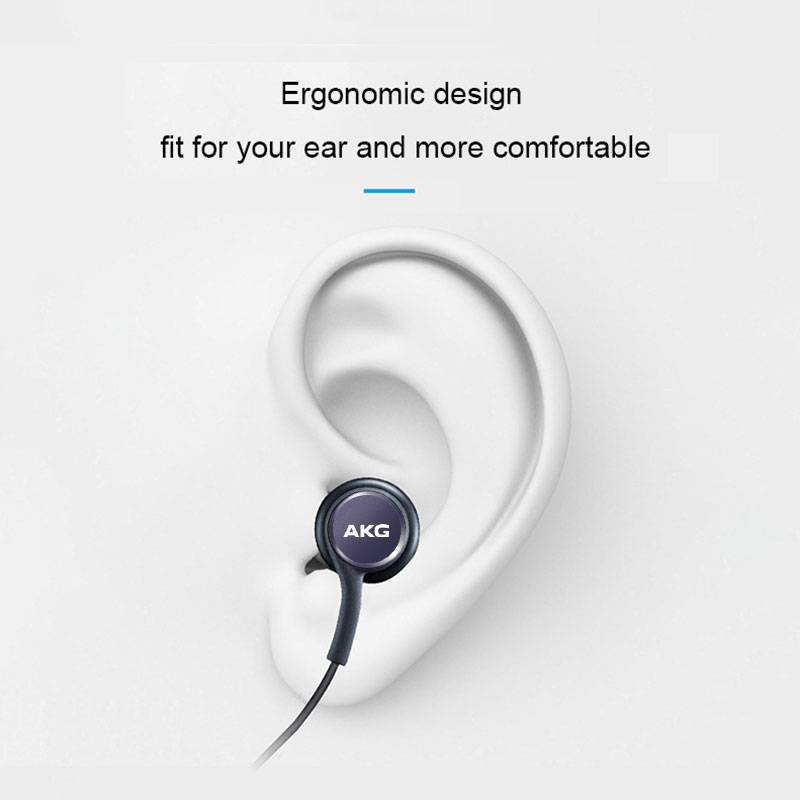 AKG Handsfree Stereo Sound Type-C 3.5mm Earphones - Comfortable to fit