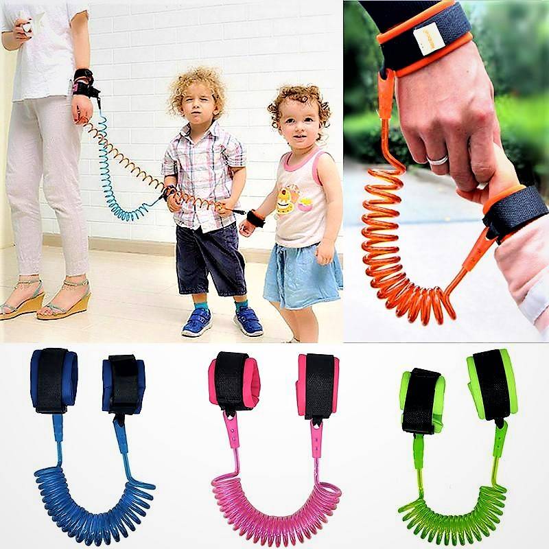 Anti-Lost Wrist Link for Kids 70-Inch Safety Strap - Multi colors using display