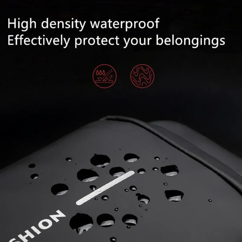 Anti-Theft USB Charging Crossbody Bag Black 5L Secure Anti-Theft USB Charging Crossbody Bag Black 5L Secure - Waterproof