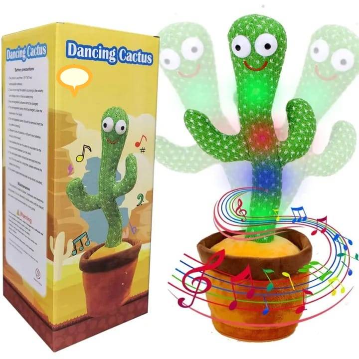 Dancing Cactus Toy Rechargeable Singing Kids - Display with box
