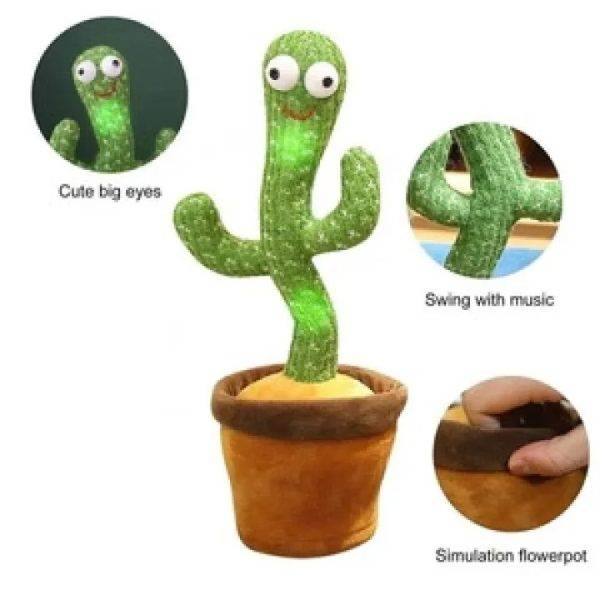 Dancing Cactus Toy Rechargeable Singing Kids - Features