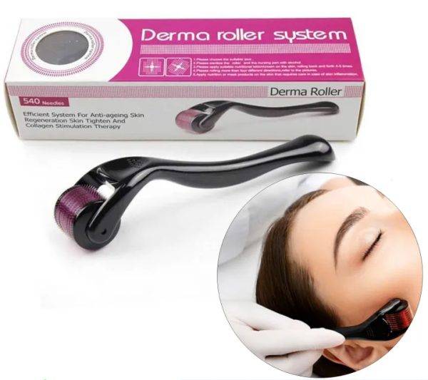 Derma Roller 0.5mm 540 Titanium Hair Skin Therapy 2025 - With packing box