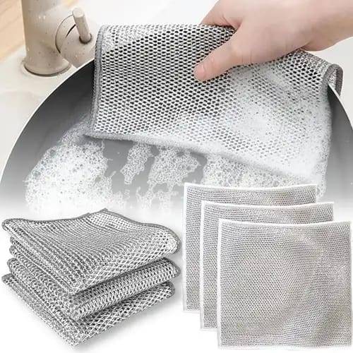 Dish Cleaning Cloth Set Durable Scratch-Free Scrubbers - Dish cleaning