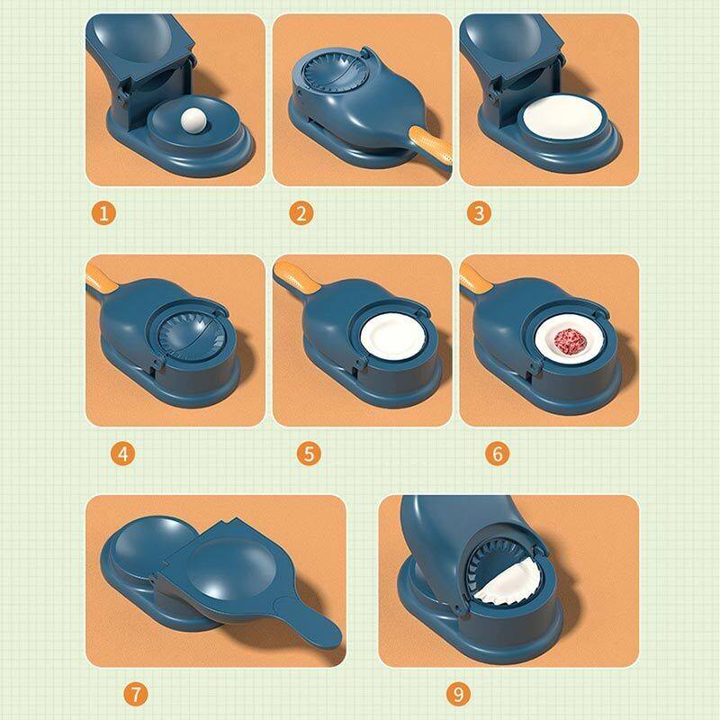 Dumpling Samosa Maker 2-in-1 Manual Press Random Color - Complete guide view