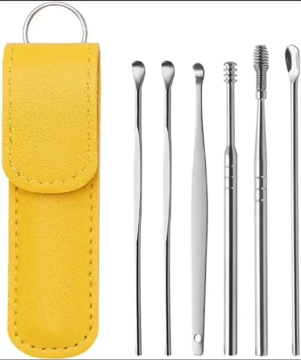 Ear Wax Cleaning Kit Ear Wax Cleaning Tools Set showing all pieces
