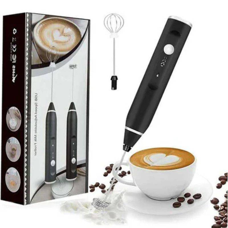 Electric Coffee Frother Egg Beater USB 3-Speed - Light and compact