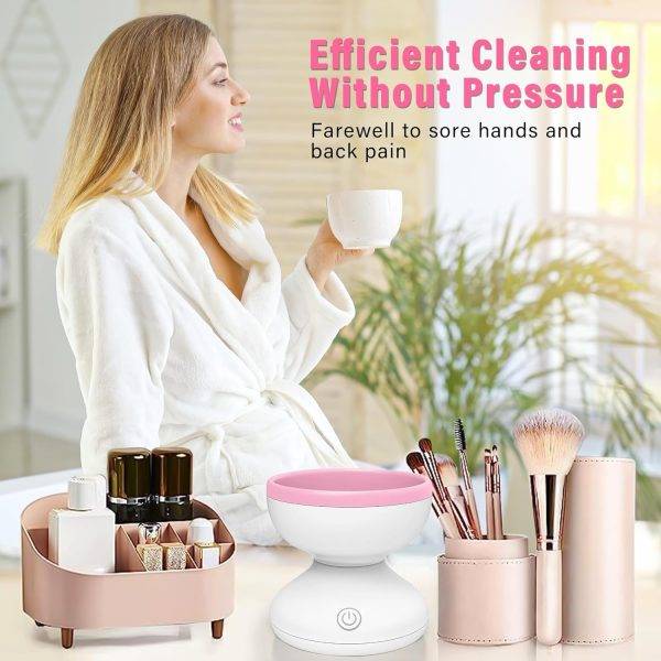 Electric Makeup Brush Cleaner Machine – Automatic USB Rechargeable