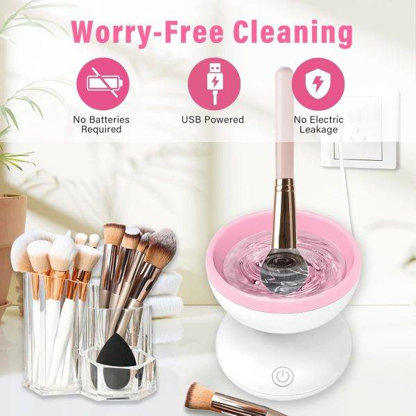 Electric Makeup Brush Cleaner Machine shown in original packaging
