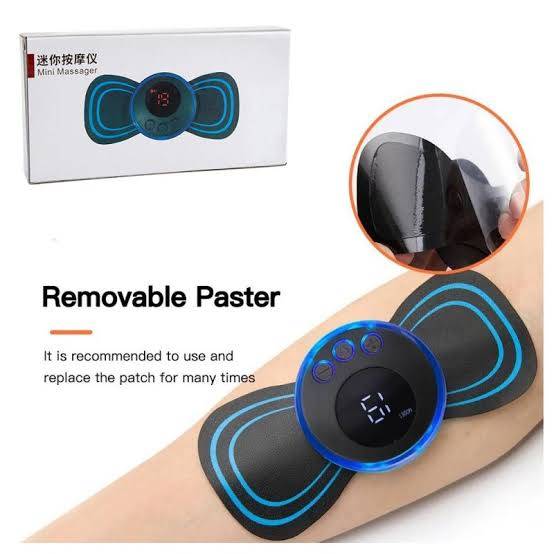 EMS Butterfly Portable Neck Massager Rechargeable 2025 - Display panel view