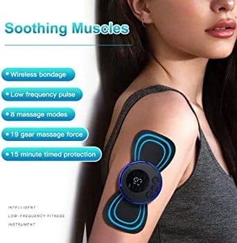EMS Butterfly Portable Neck Massager Rechargeable 2025 - Using for soothing muscles