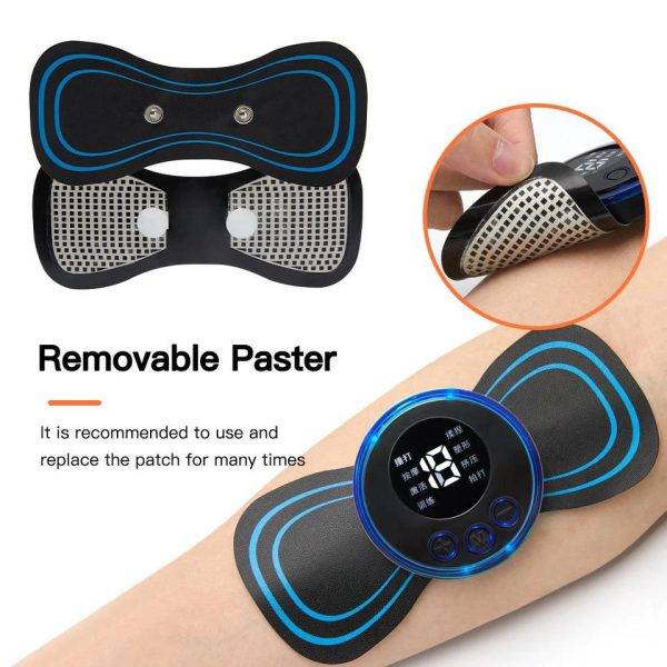 EMS Butterfly Portable Neck Massager Rechargeable 2025 - With removable paster