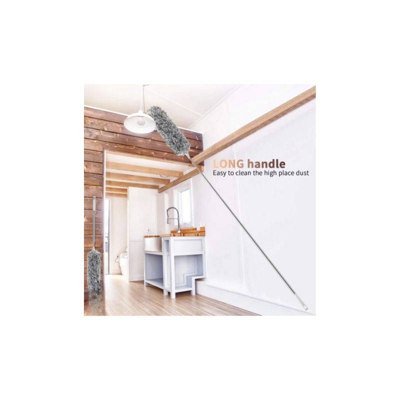 Extendable Microfiber Duster with Telescopic Handle Extendable Microfiber Duster with Telescopic Handle - Easy to clean high place dust