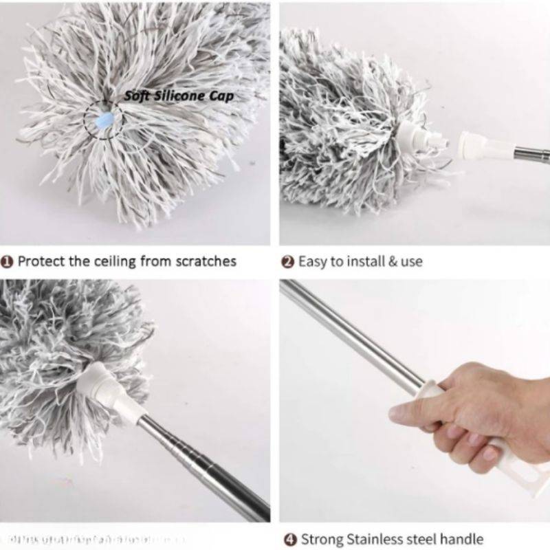 Extendable Microfiber Duster with Telescopic Handle Extendable Microfiber Duster with Telescopic Handle - Features