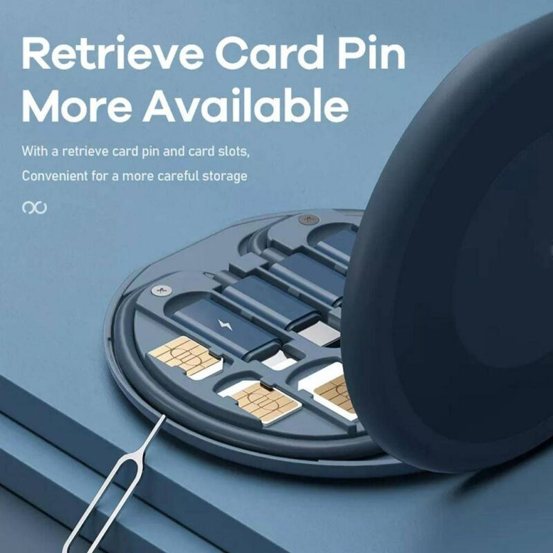 Fast Charging Cable Box 60W Multifunctional 2025 - With retrieve card pin