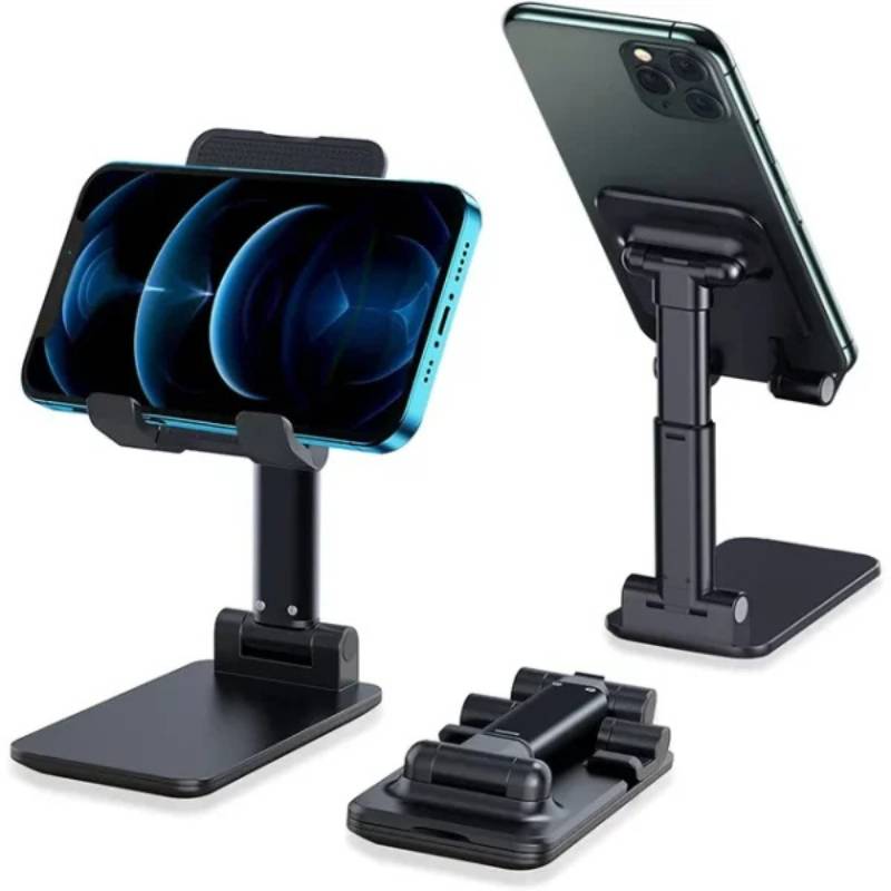Foldable Mobile Tablet Stand, Adjustable Holder - Full display view
