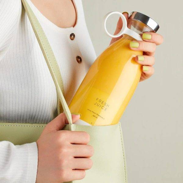 Glass Bottle Portable USB Juicer 350ml Rechargeable 2025 - Easy to carry