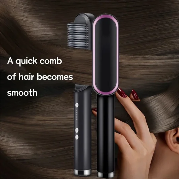 Hair Straightener Brush 909 3D Heating 5 Temps Hair Straightener Brush 909 3D Heating 5 Temps - Smooth hairs