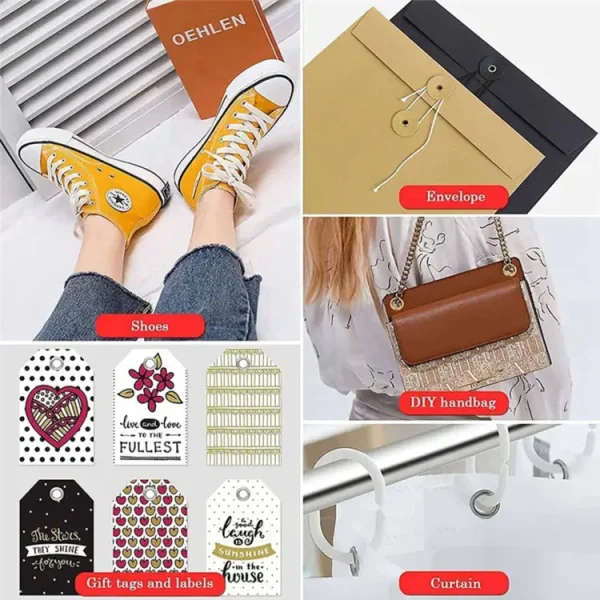 Hand Press Button Fixer: Metal Tich Machine 25 Pcs - Main view with accessories