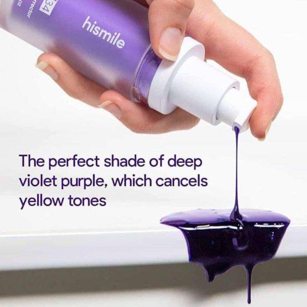 Hismile v34 Color Corrector Serum 30ml Whitening - Purple liquid for teeth