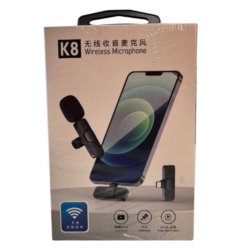 K8 Type-C Wireless Lavalier Mic Noise-Cancelling 20m - Main view