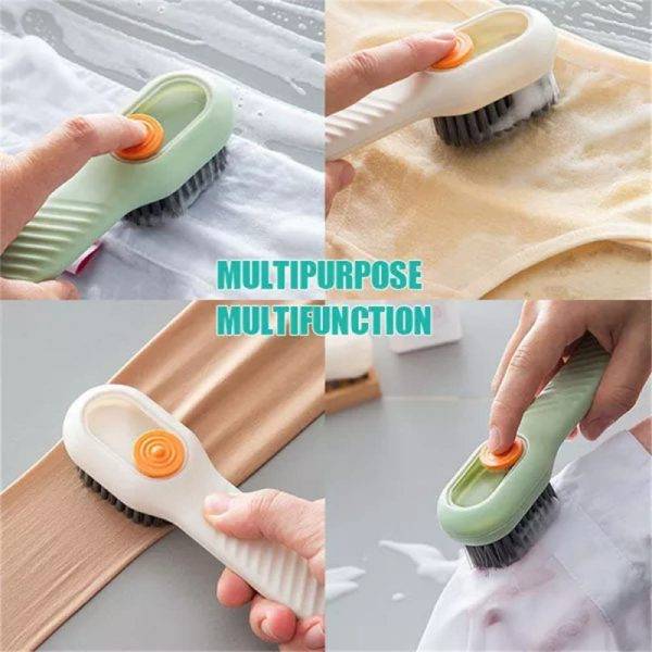 Liquid Dispensing Shoe Brush: Multi-Purpose Cleaning - Multipurpose